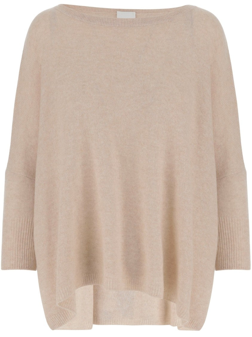 Allude Wool Blend Pullover With Rhinestones And Studs