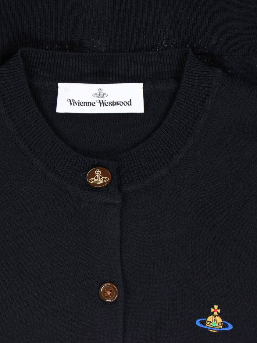 Vivienne Westwood Black Bea Wool Silk Cardigan