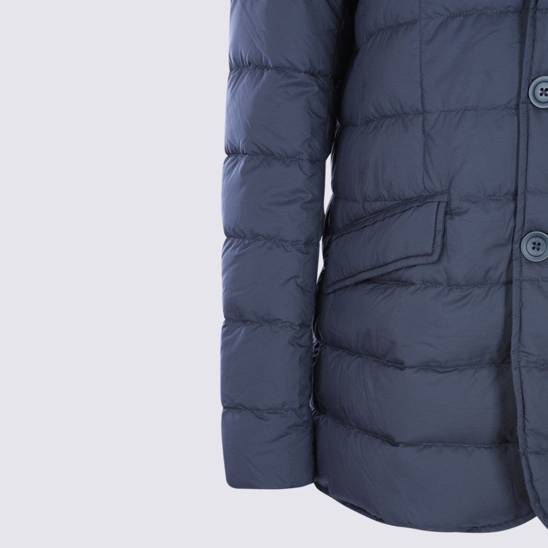 Herno Quilted Padded Coat With Tailored Blazer Collar