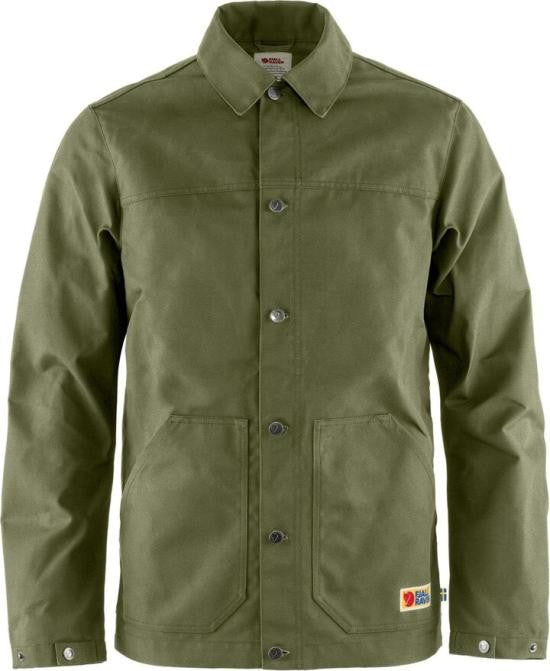 Fjallraven Kanken Classic Button-Up Jacket With Structured Collar And Front Pockets