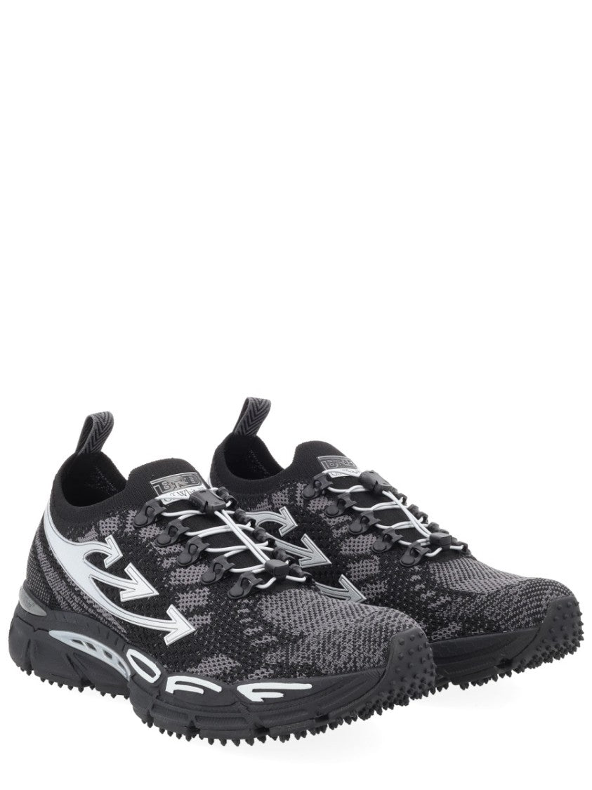 Off-White Black Knitted Arrow Motifs Sneakers