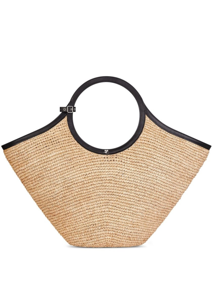 Courrèges Sand Beige Woven Bag
