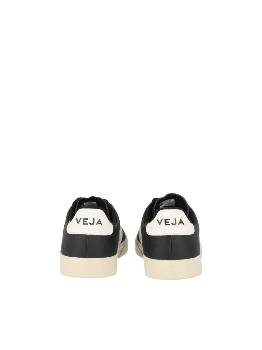 Veja Black Campo Minimalist Low-Top Sneakers
