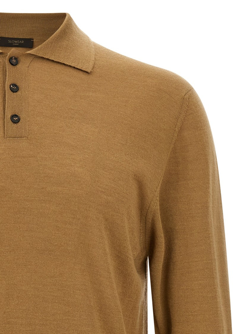 Zanone Virgin Wool Polo Shirt