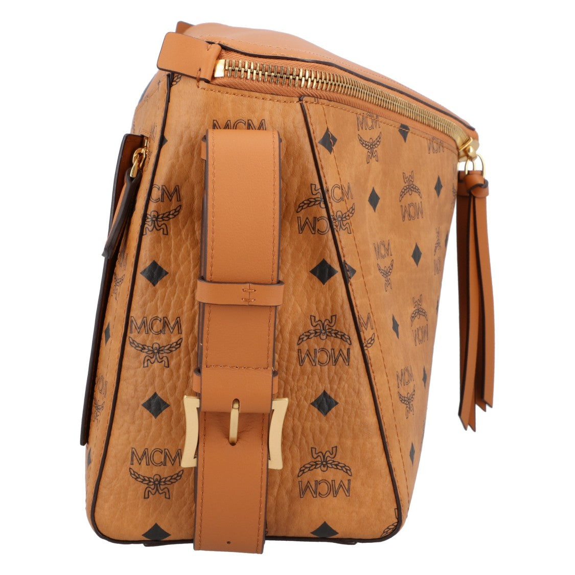 Mcm Diamant 3D Shoulder Bag In Visetos Leather Mix