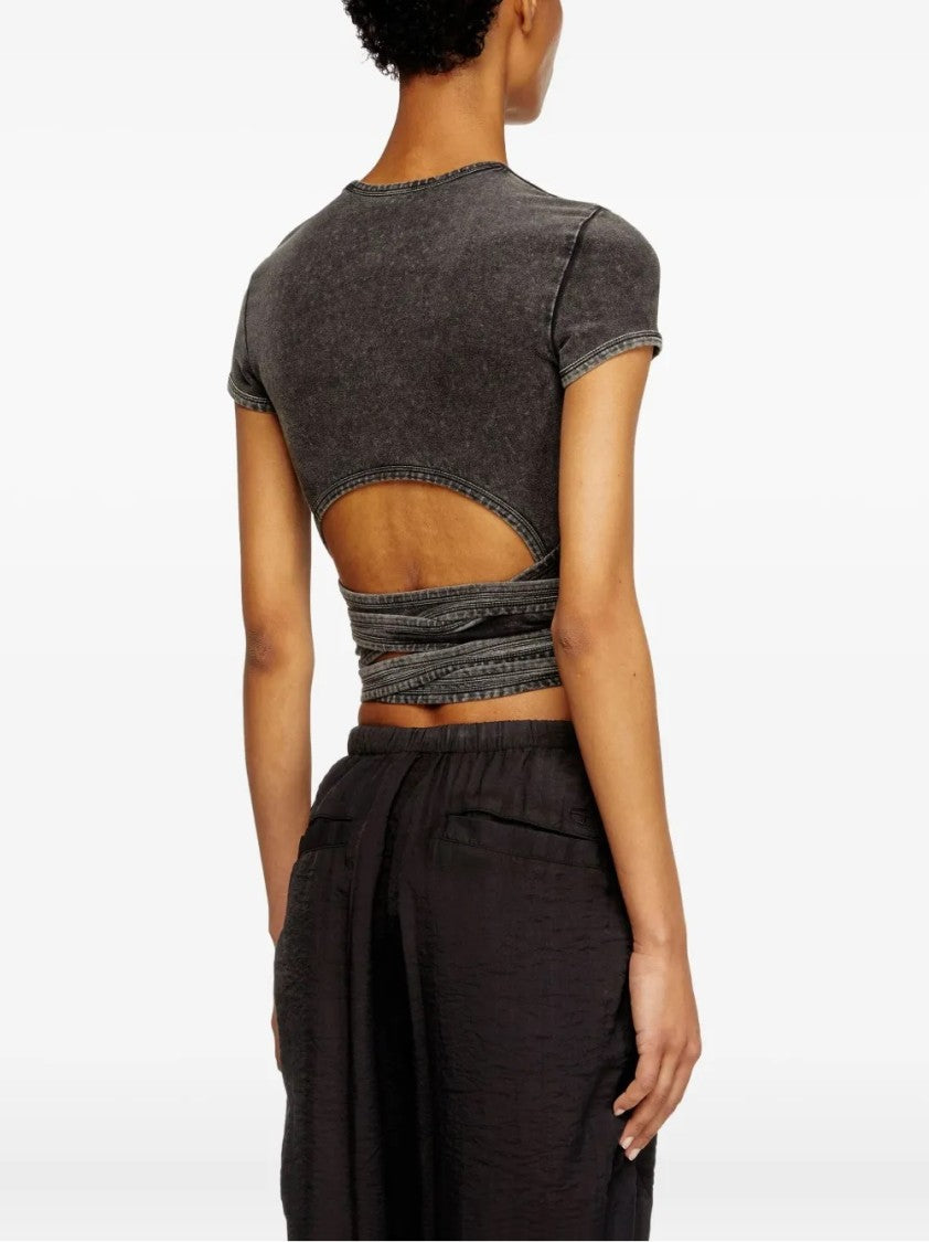 Diesel Fitted Top With Unique Bunny Tail Detail