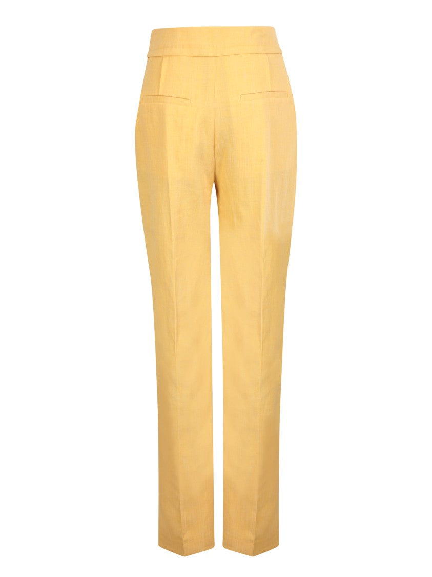 Jacquemus Yellow Side Slits Trousers