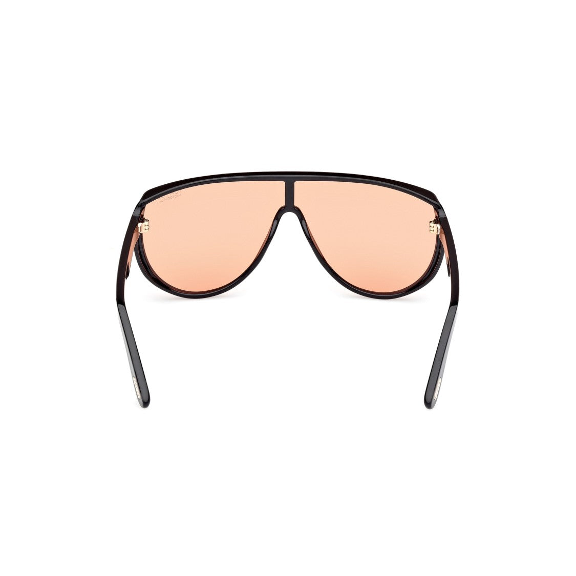 Tom Ford Aviator Sunglasses With Amber Tinted Lenses And Gold Accents