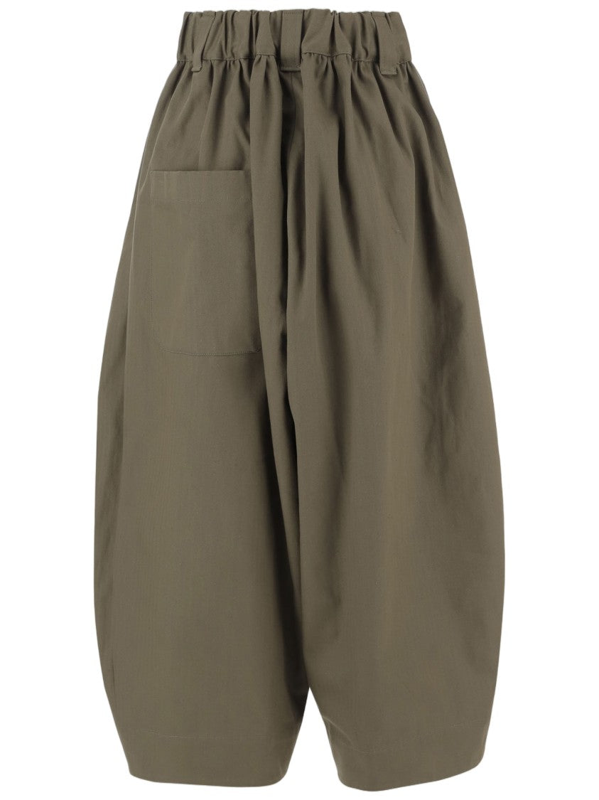 Niccolò Pasqualetti Balloon-Style Cotton Pants With Elasticated Waistband