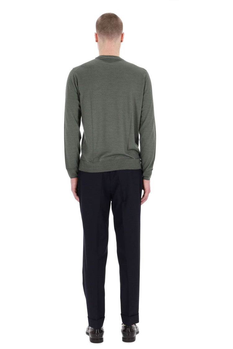 Drumohr Acquerello Super 140’S Wool Crewneck Sweater