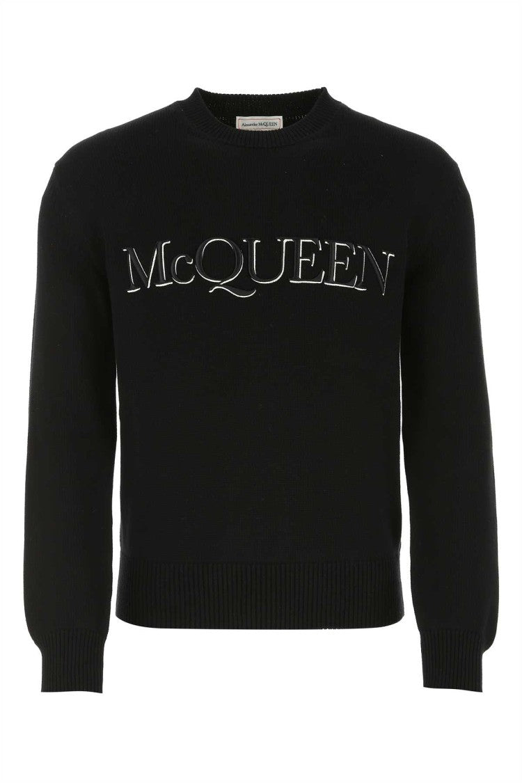 Alexander Mcqueen Black Cotton Sweater