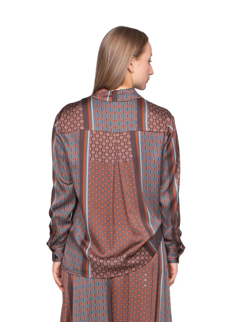 Oblò Patchwork Long-Sleeved Shirt