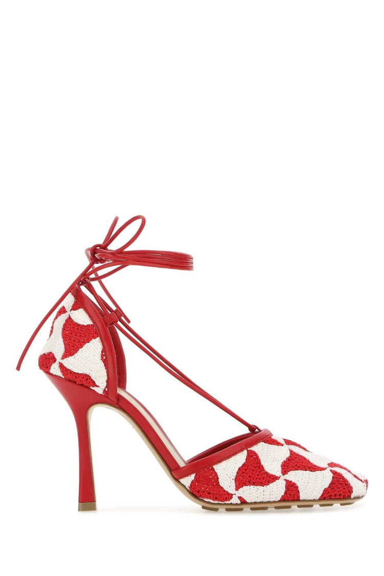 Bottega Veneta Two-Tone Stretch Crochet Sandals