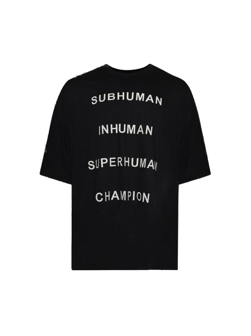 Rick Owens Oversized Black T-Shirt