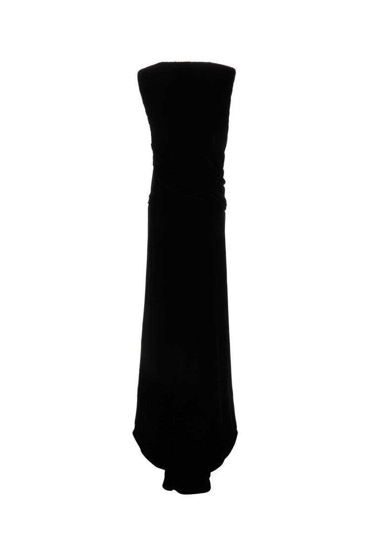 Valentino Garavani Black Velvet Long Dress