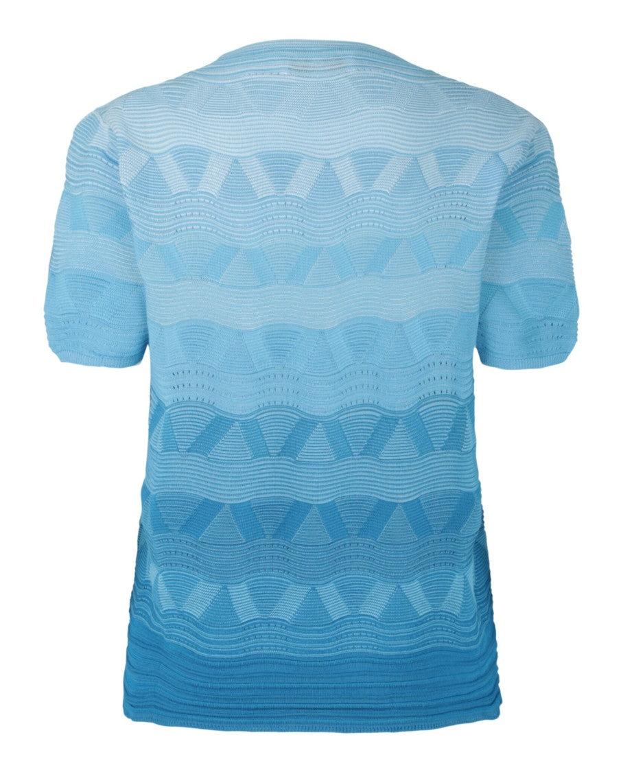 M Missoni Wave-Pattern Knit Sweater