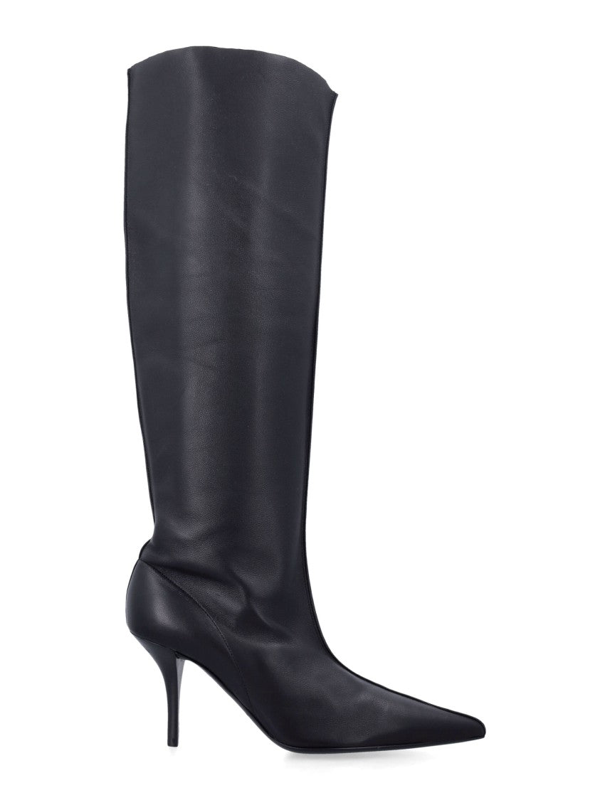 Magda Butrym Sleek High Boots With Pointed Toe And Stiletto Heel