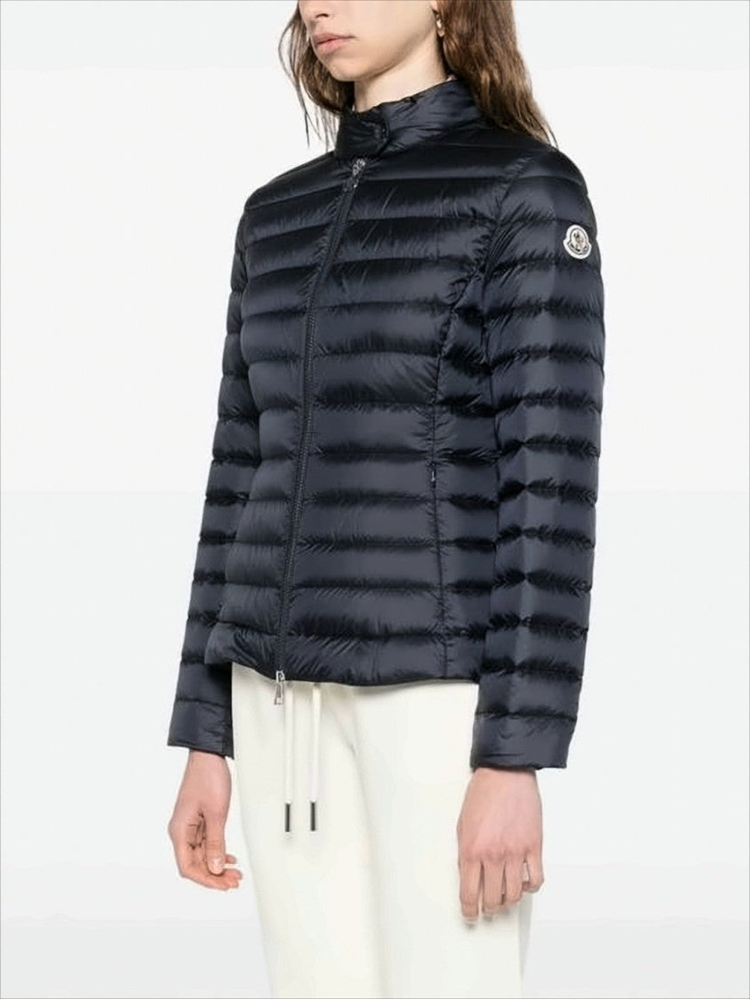 Moncler Fitted Down Coat With High Collar