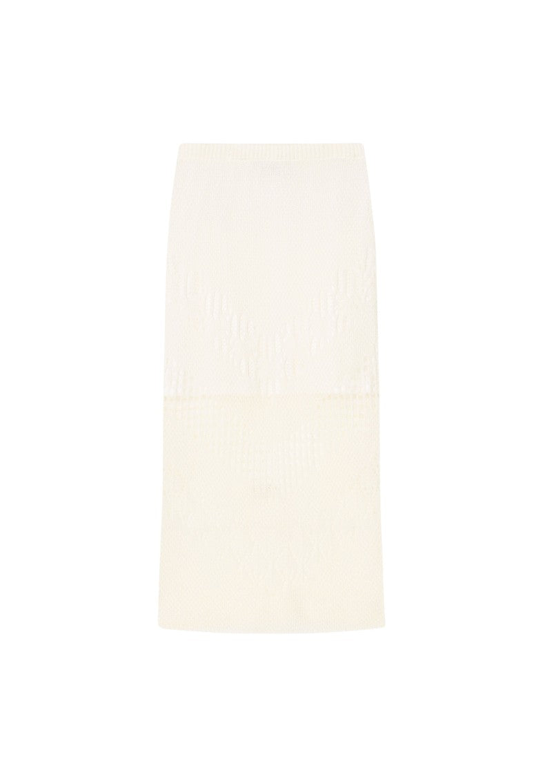 Aeron Maud - Lace Knit Midi Skirt
