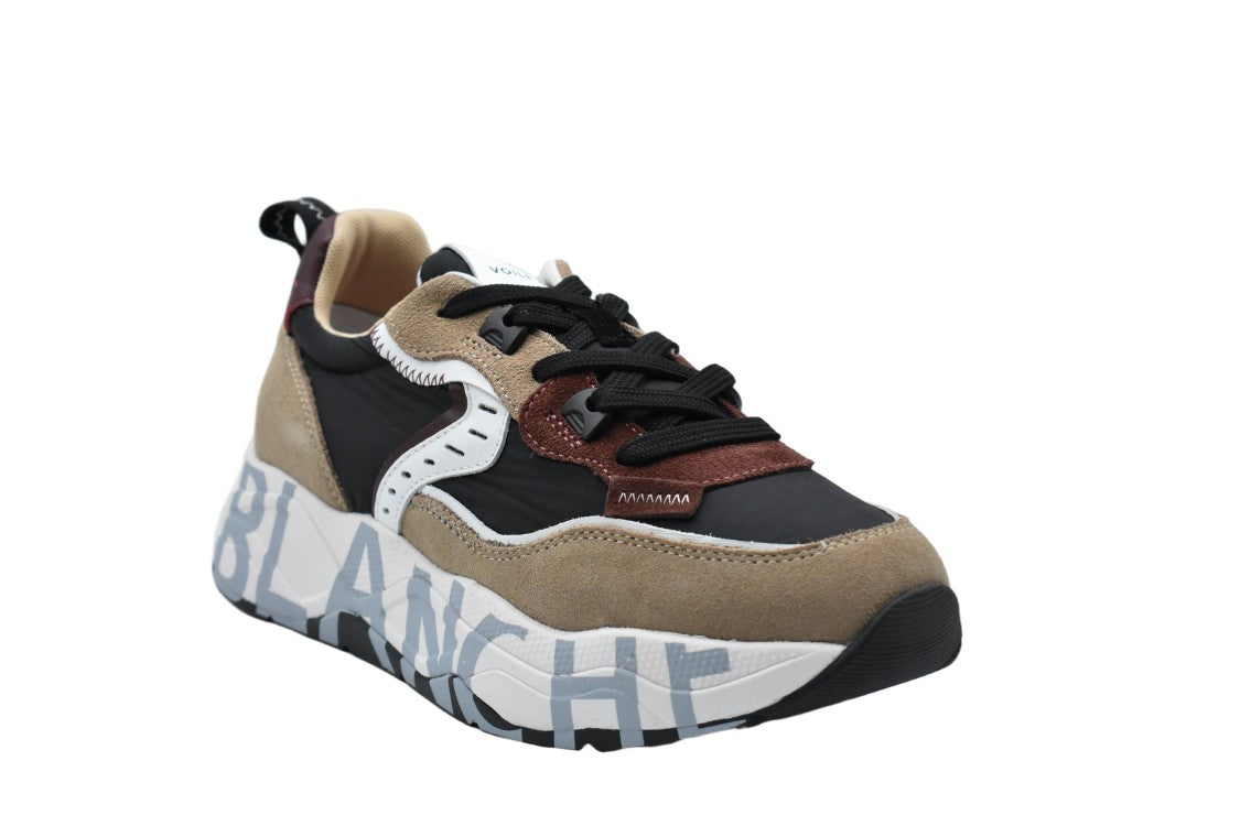 Voile Blanche Timber Brown Low Shoes With Lace-Up Design