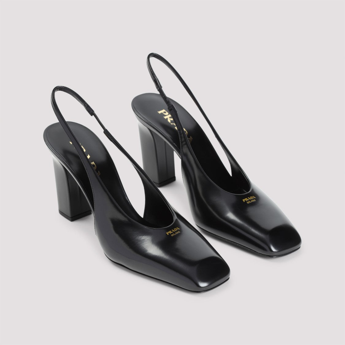 Prada Pointed Toe Black Calf Leather Pumps