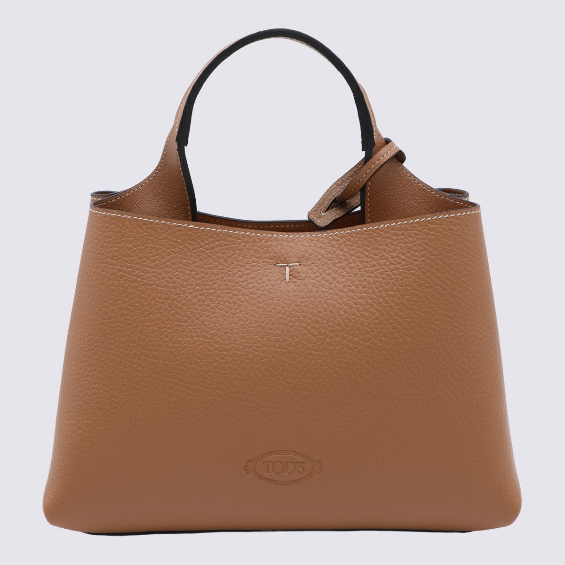 Tod's Structured Handbag With Textured Leather And Silver-Tone Charm
