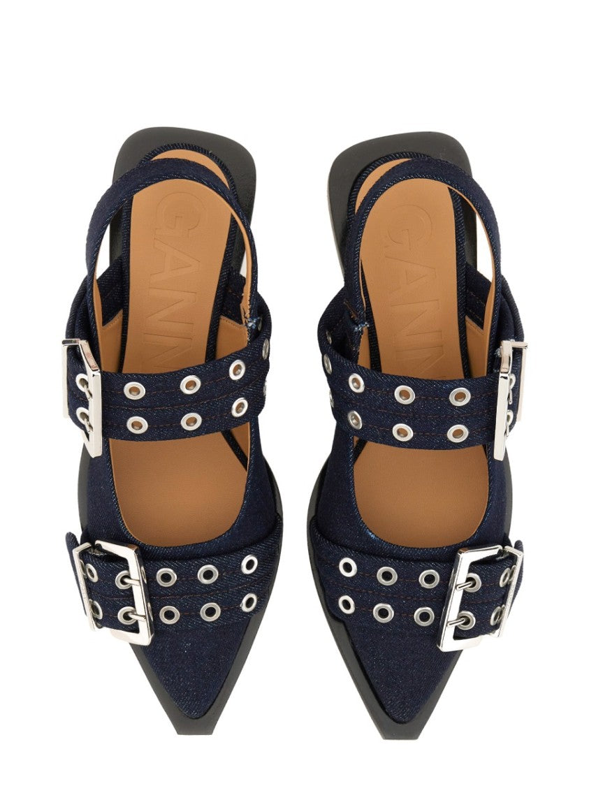 Ganni Ballerina With Buckle