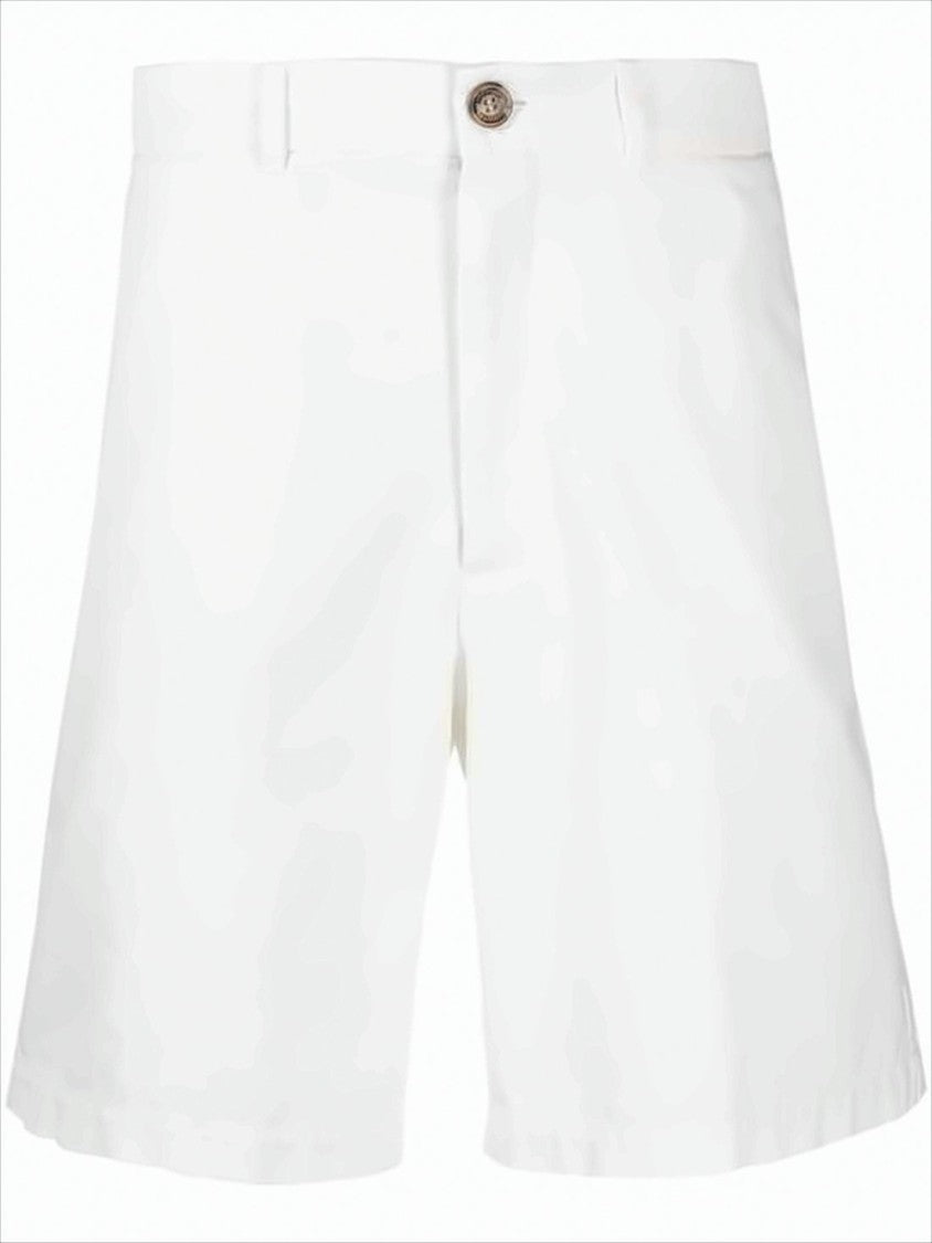 Brunello Cucinelli Mid-Thigh Length Cotton Shorts With Minimalist Design