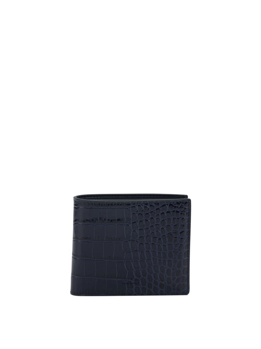 Tom Ford Crocodile Print Leather Wallet