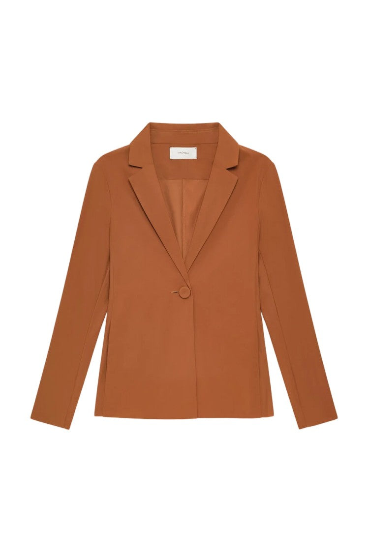 Maliparmi Soft Jersey Tailored Orange Blazer