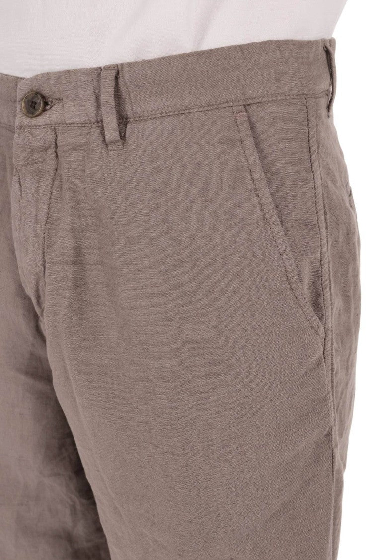 Myths Linen-Cotton Denim Shorts