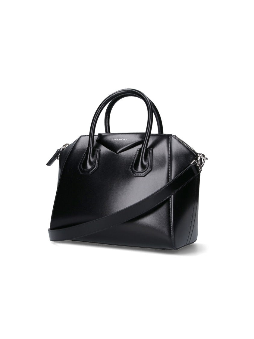 Givenchy Structured Black Calf Leather Antigona Handbag