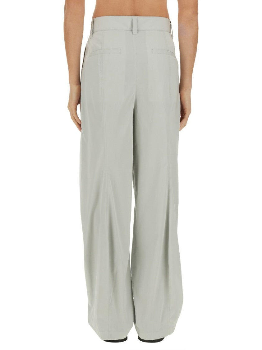 Bottega Veneta Tailored Silk And Cotton Blend Pants