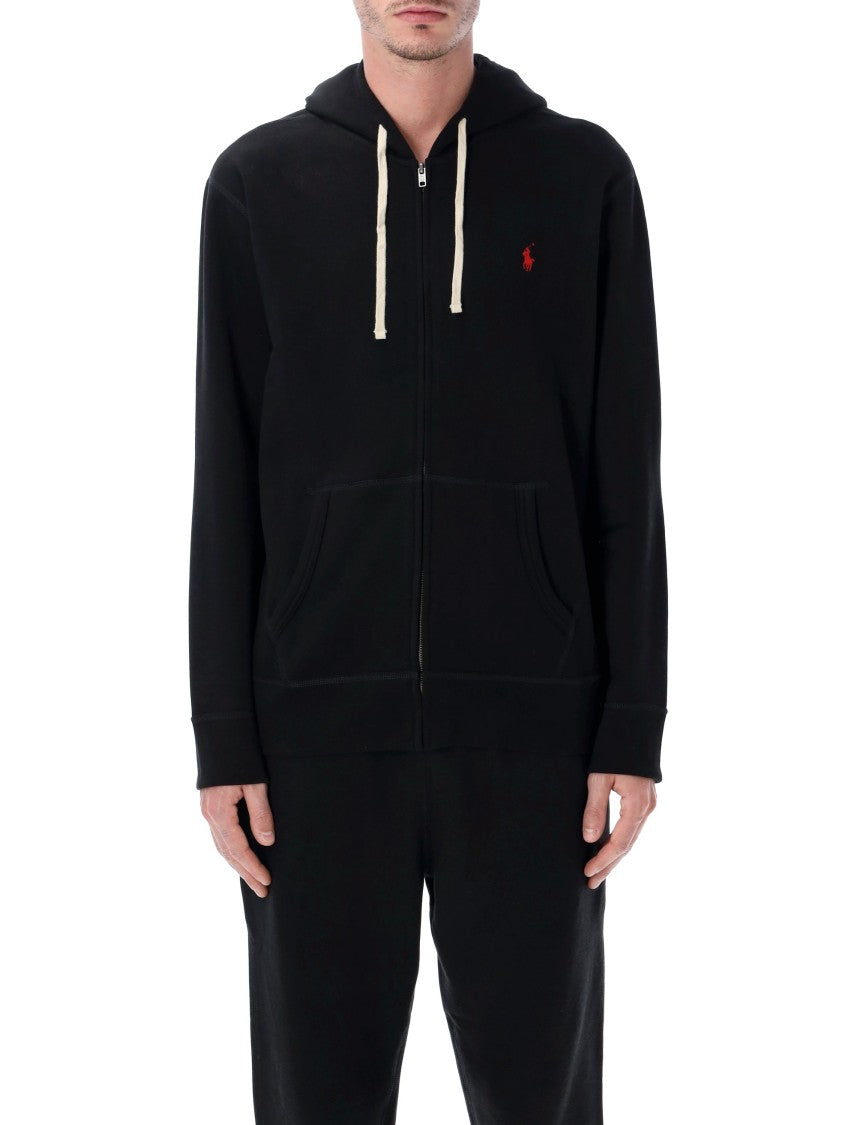 Polo Ralph Lauren Cotton-Blend Zip Hoodie With Adjustable Drawstring