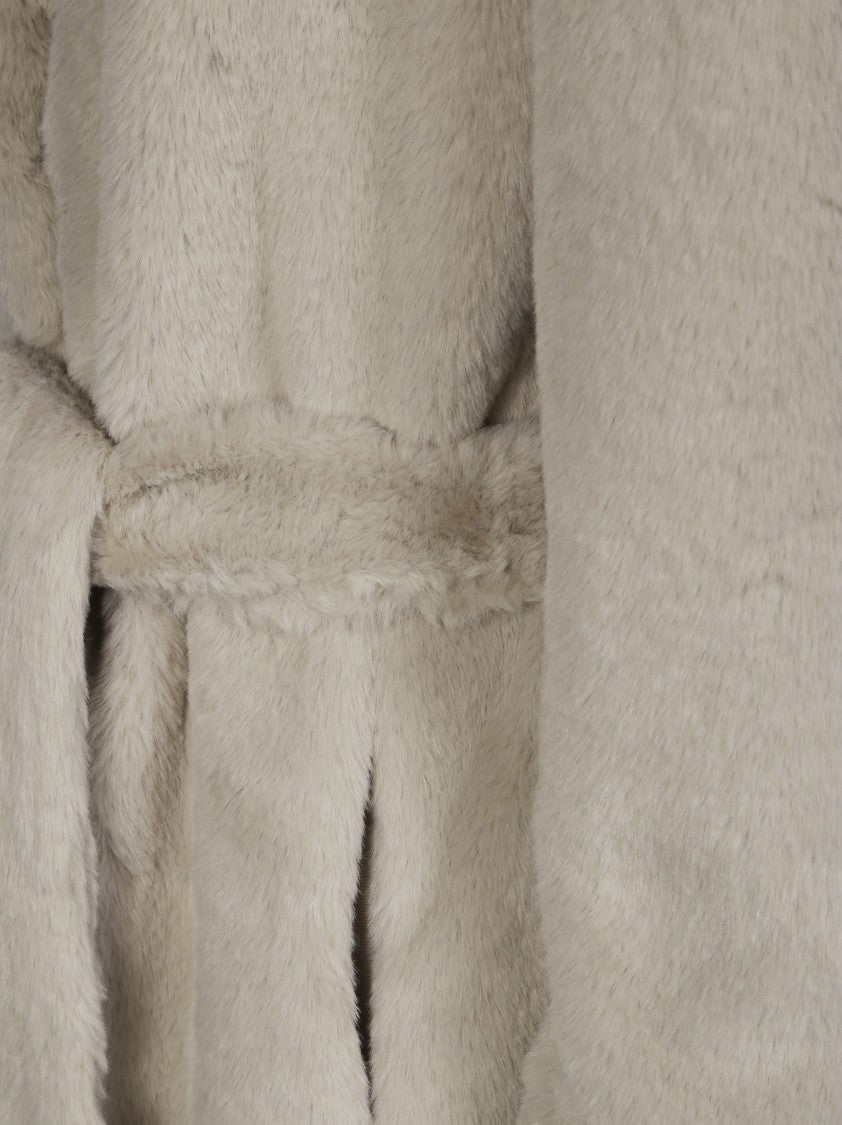 Herno Long Soft Fabric Coat With Minimalist Design