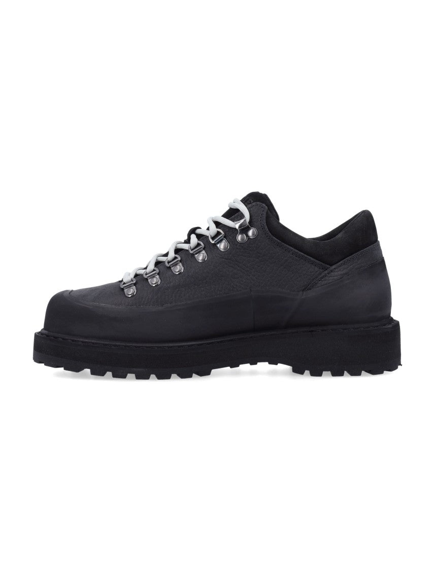Diemme Cornaro Textured Black Low-Top Sneakers