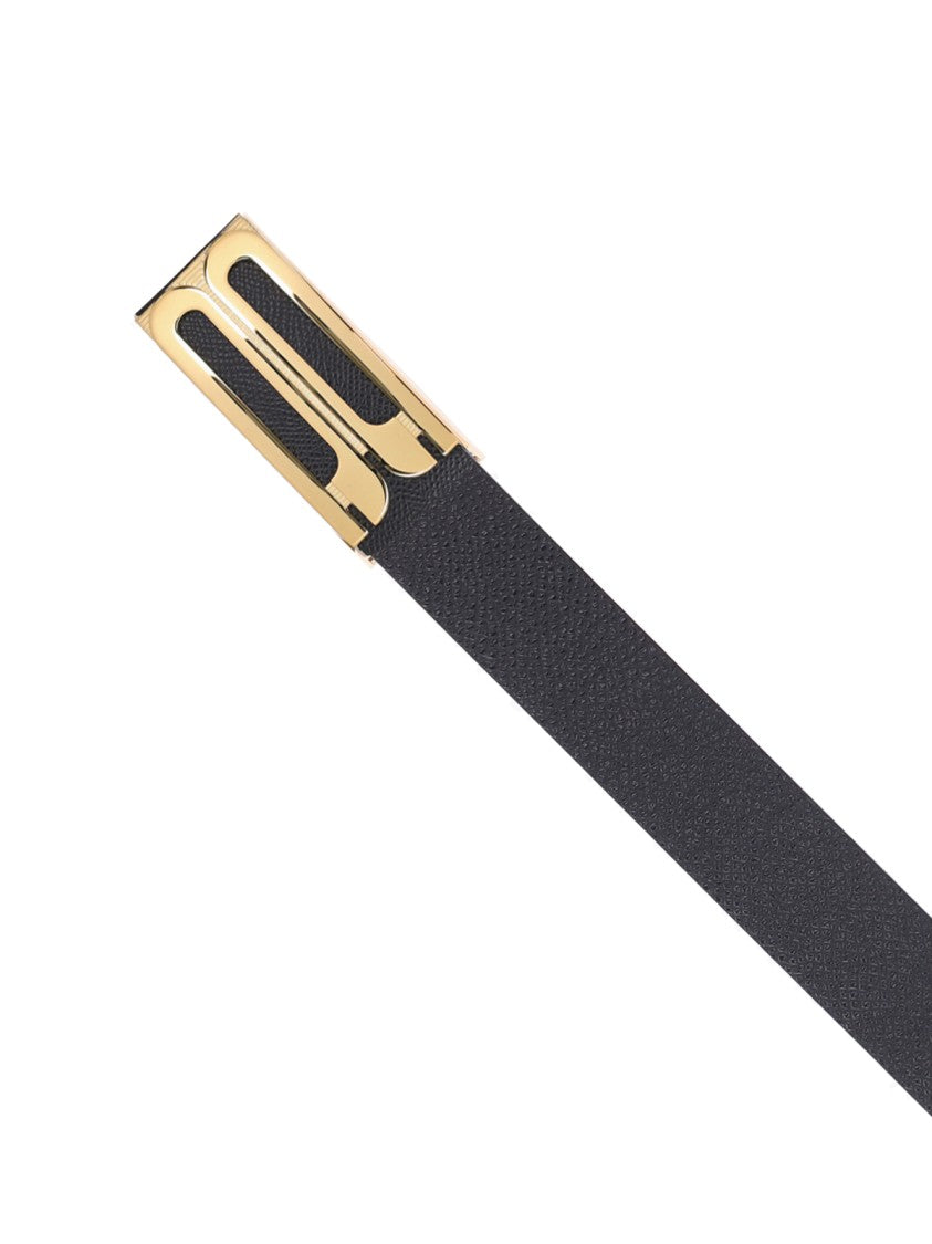 Victoria Beckham "Frame" Belt Black