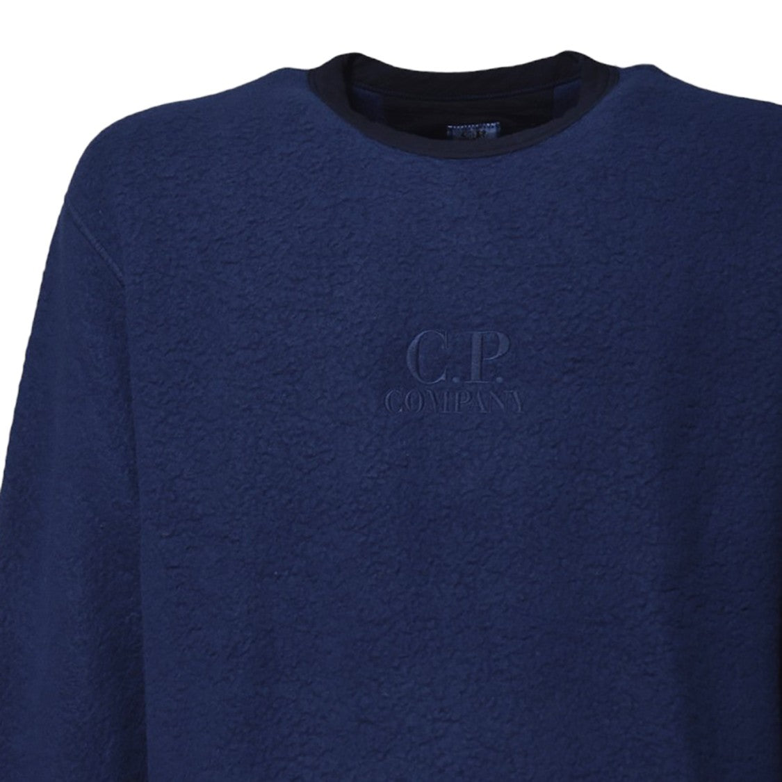C.P. Company Blue Wool Polar Crewneck Sweater