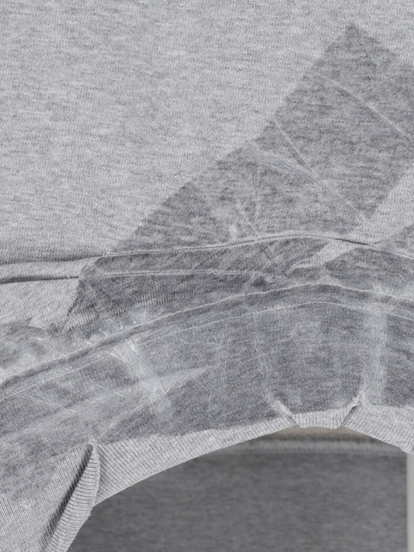 Maison Margiela Grey Taped Crew Neck Cotton Sweatshirt