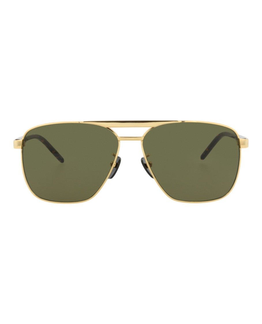 Gucci Aviator-Frame Metal Sunglasses