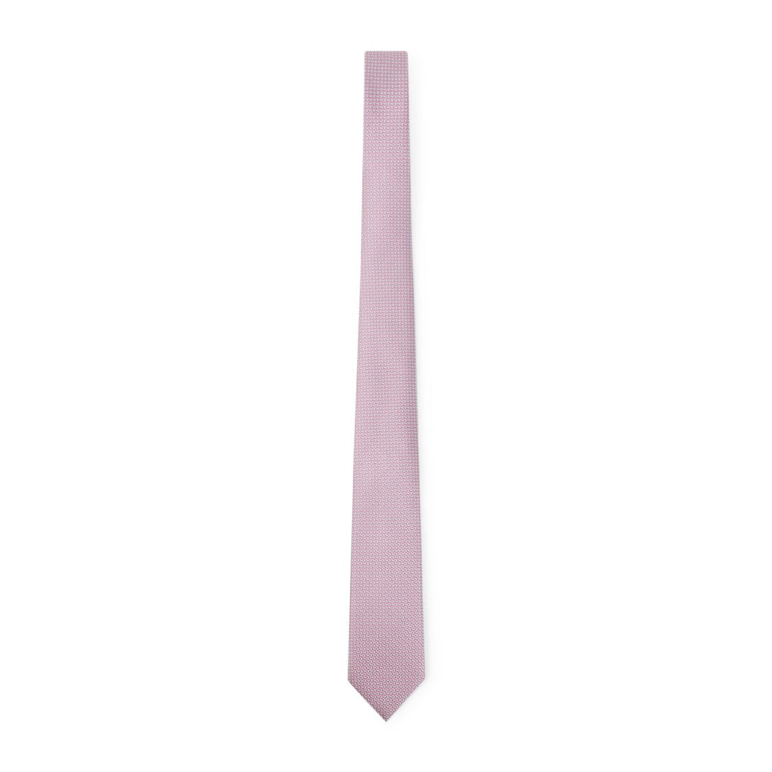 Giorgio Armani Geometric Pattern Silk Tie In Pink And Purple Shades