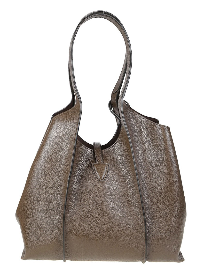 Tod's Small Tsb Structured Pebbled Calf Leather Tote Bag