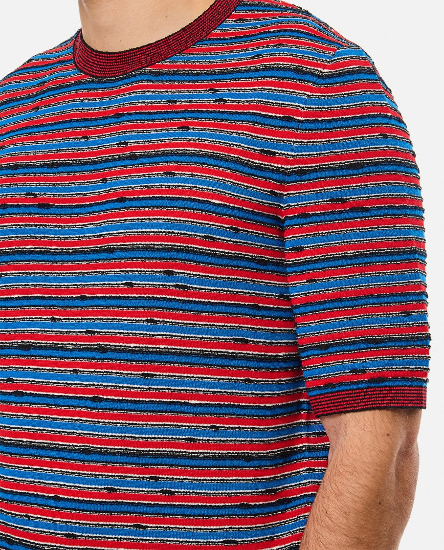Bottega Veneta Multicolor Striped Crew-Neck T-Shirt