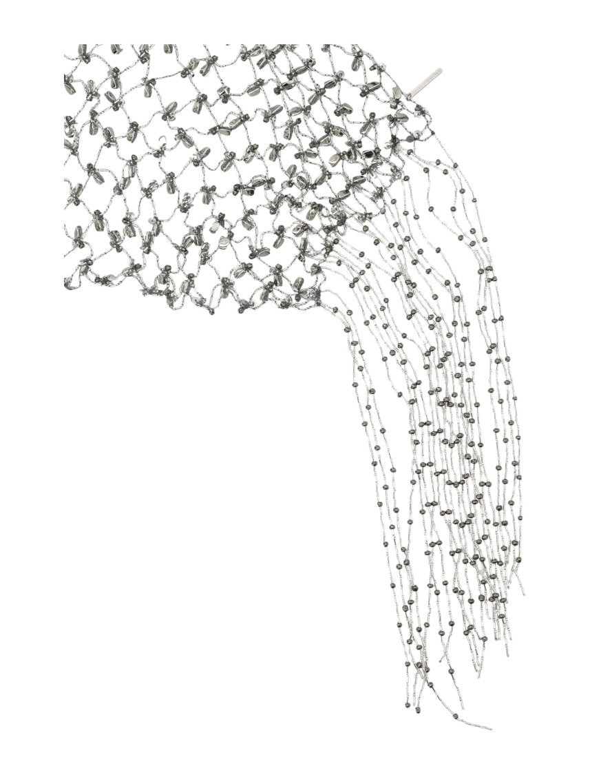 Dries Van Noten Embroidered Scarf Necklace