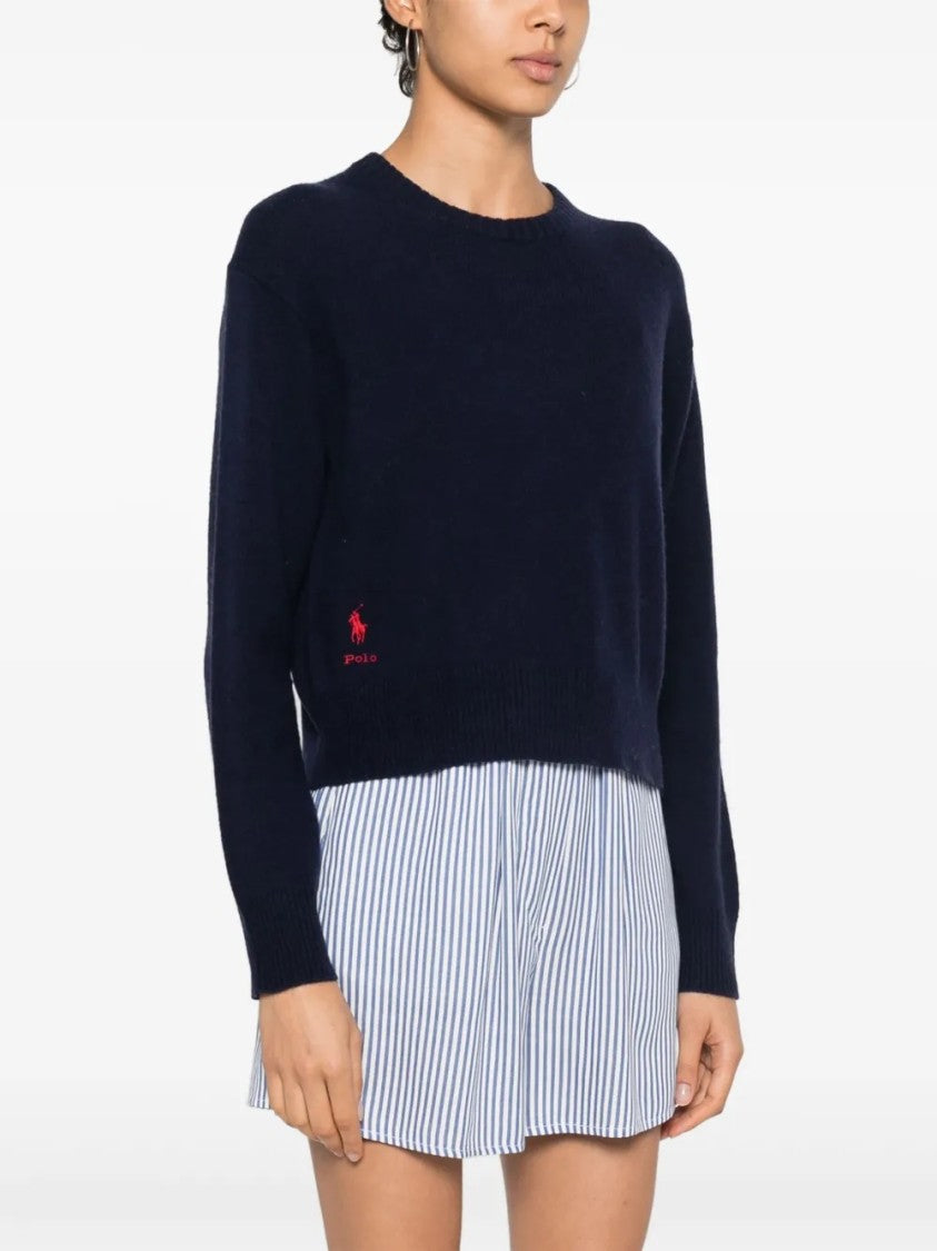 Polo Ralph Lauren Cropped Relaxed Fit Long Sleeve Pullover