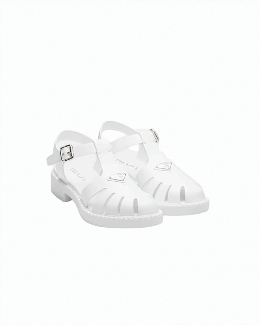 Prada Closed-Toe Sandals With Cut-Out Design And Adjustable Strap