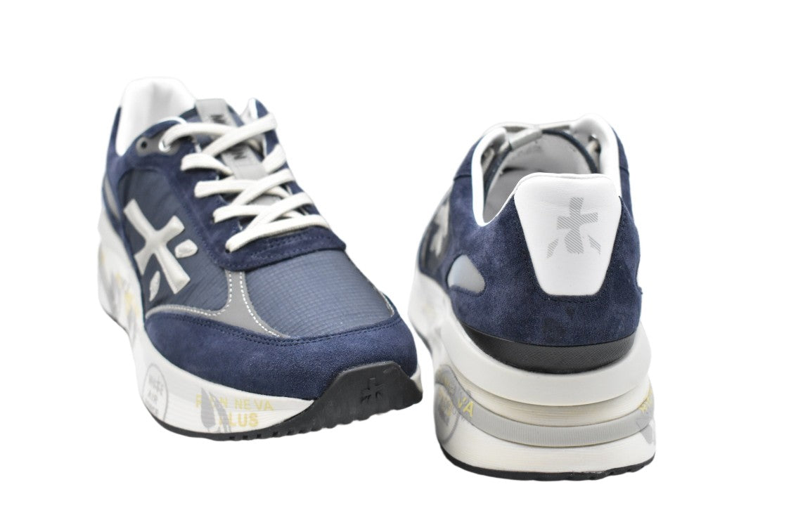 Premiata Blue Lightweight Stability Cushioned Low Shoes