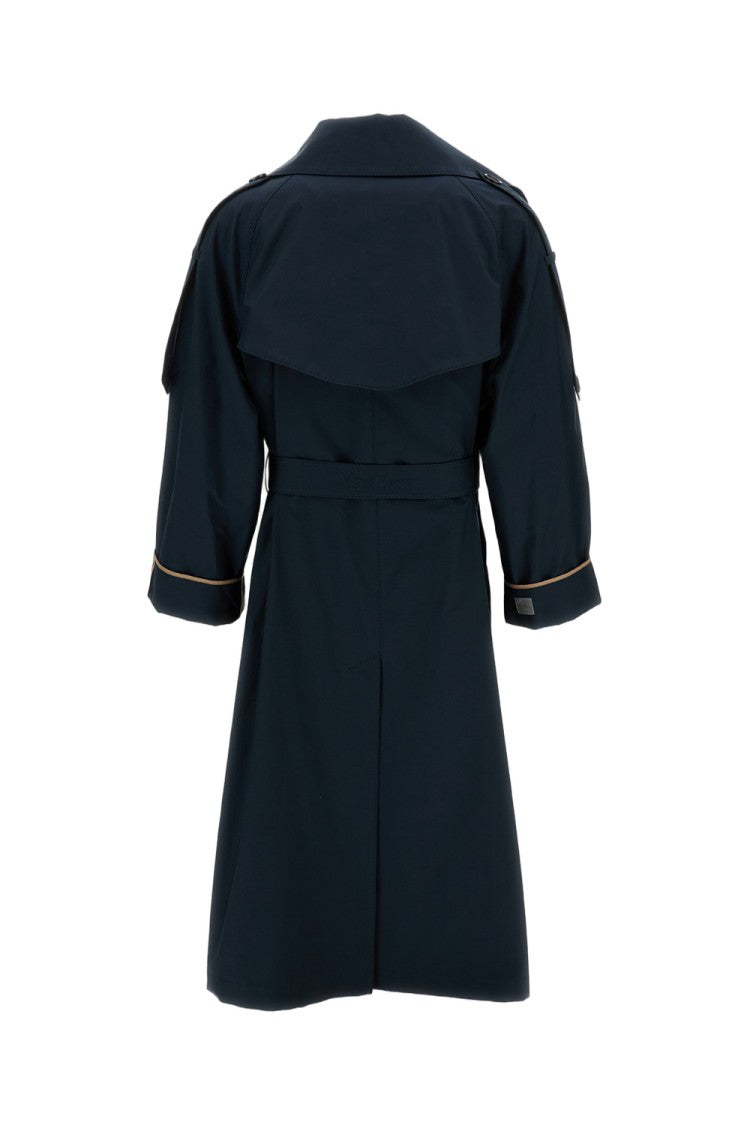 Max Mara Robe-Style Double-Breasted Trench Coat In Water-Repellent Twill