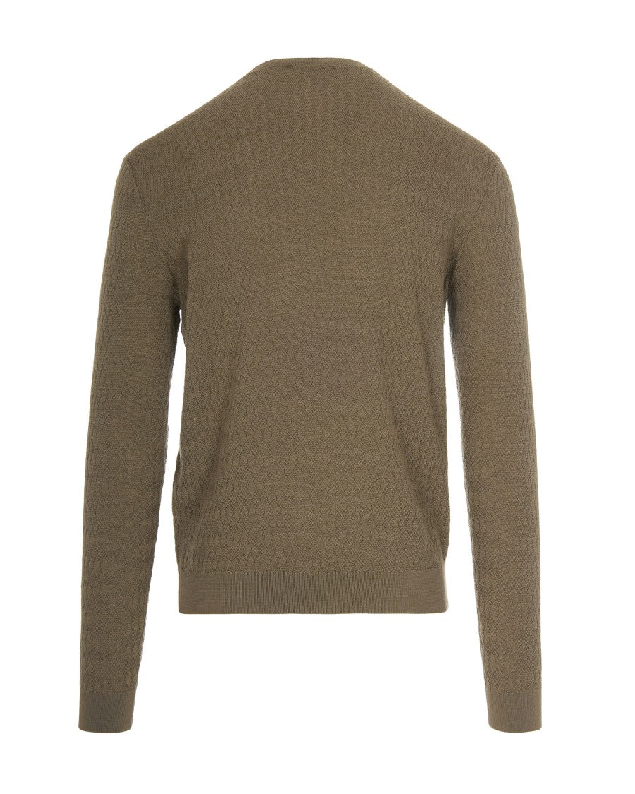 Emporio Armani Virgin Wool Sweater – Brown