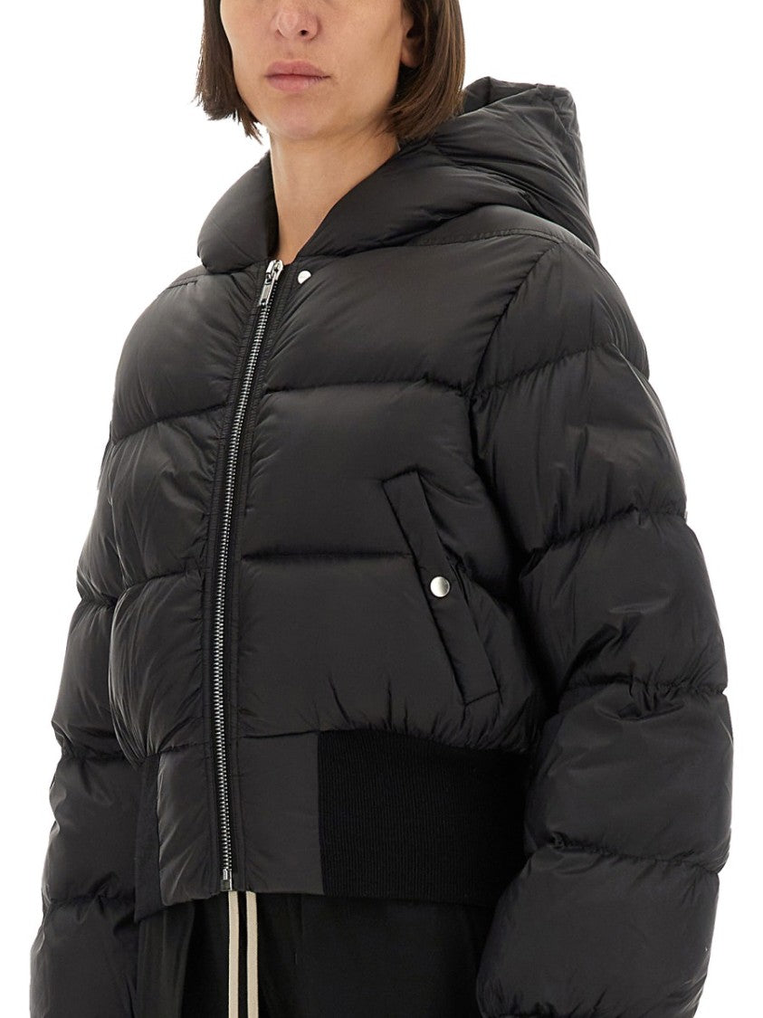 Rick Owens Cropped Down Jacket With Hood